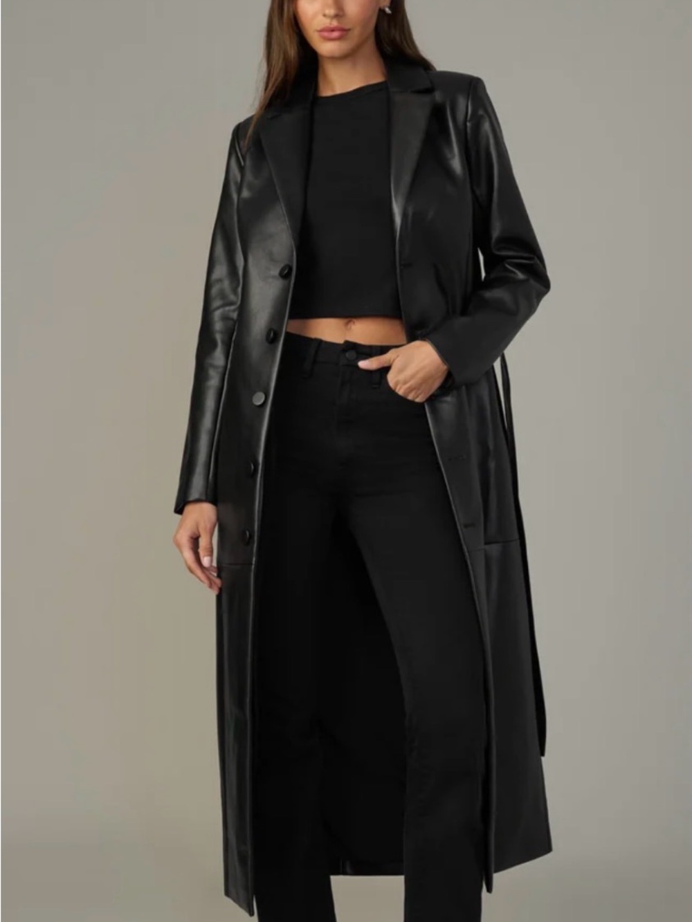 Joe's Jeans The Vegan Leather Long Coat